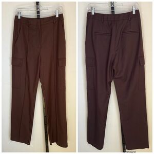 Hansen & Gretel Brown Wool Blend Trouser Pants